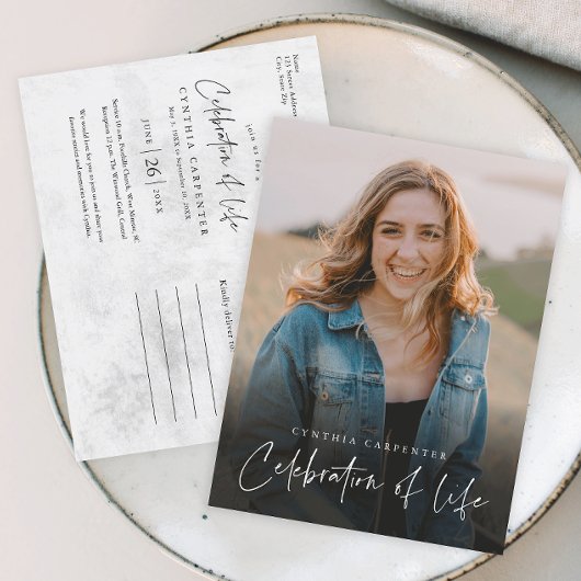 現代のライフセレブレーション・メモリアル・ファイナル ポストカード
