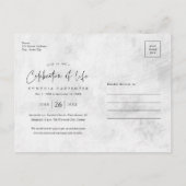 現代のライフセレブレーション・メモリアル・ファイナル ポストカード (裏面)