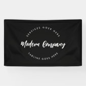 現代のロゴテンプレート カスタム編集可能 横断幕 (横)