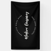 現代のロゴテンプレート カスタム編集可能 横断幕 (縦)