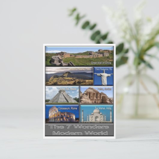 現代の世界の七不思議 - ポストカード (スタンド正面)