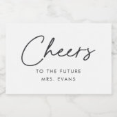 現代の乾杯　未来のミセスへ　ブライダルシャワー スパークリングワインラベル (シングルラベル)