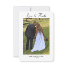 現代の二枚写真 ウェディング ラブ・アンド・サンクス