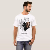 現代の個性的なハート写真メモリアルTシャツ Tシャツ (正面フル)