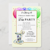 現代の借金ゼロのパーティー招待状 招待状 (正面)