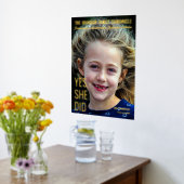 現代の先輩卒業写真雑誌表紙 箔ポスター (レイダウン (キッチン))