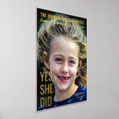 現代の先輩卒業写真雑誌表紙 箔ポスター (レイダウン)