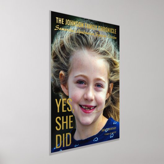 現代の先輩卒業写真雑誌表紙 箔ポスター (レイダウン)