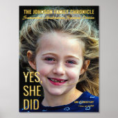 現代の先輩卒業写真雑誌表紙 箔ポスター (正面)