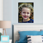 現代の先輩卒業写真雑誌表紙 箔ポスター (インサイチュ (寝室))