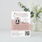 現代の公証人写真レビュー＆感謝写真 ポストカード (スタンド正面)