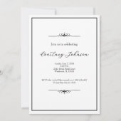 現代の写真で伝える卒業のお知らせ「Mastered It」 招待状 (裏面)