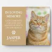 現代の写真と哀悼の言葉 ペットの追悼記念プレート フォトプラーク (正面)