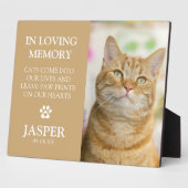 現代の写真と哀悼の言葉 ペットの追悼記念プレート フォトプラーク (側面)