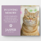 現代の写真と哀悼の言葉 ペットの追悼記念プレート フォトプラーク (正面)