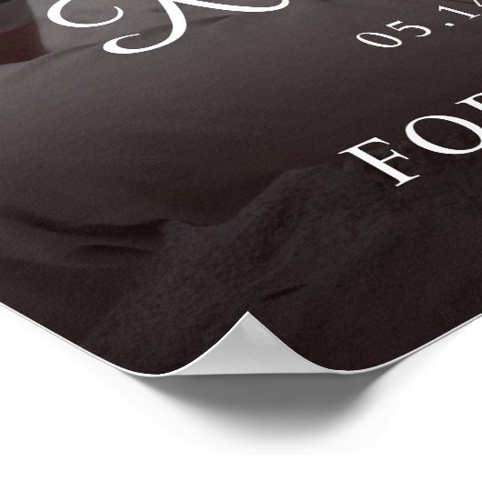 現代の写真による人生の祝い・追悼式の記念 ポスター (角)