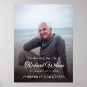 現代の写真による人生の祝い・追悼式の記念 ポスター (正面)