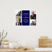 現代の写真グリッド追悼 | 葬儀 ポスター (キッチン)