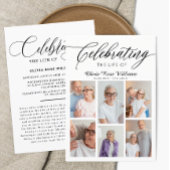 現代の写真コラージュ 人生の祝祭 招待状