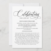 現代の写真コラージュ 人生の祝祭 招待状 (裏面)