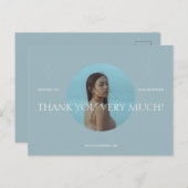 現代の写真ビジネスお礼ポストカード ポストカード (正面/裏面)