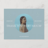 現代の写真ビジネスお礼ポストカード ポストカード (正面)