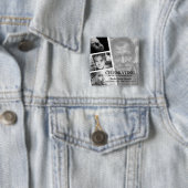 現代の写真ライフストーリーコラージュ葬儀 缶バッジ (インサイチュ)