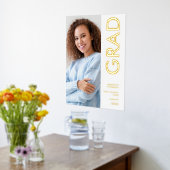 現代の写真名 クラス 2025 卒業リアル 箔ポスター (レイダウン (キッチン))