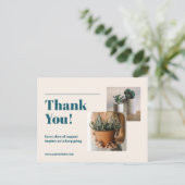 現代の写真撮影事業のお礼投稿 ポストカード (スタンド正面)