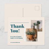 現代の写真撮影事業のお礼投稿 ポストカード (正面/裏面)