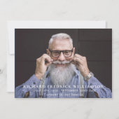 現代の写真葬のライフスタイルを祝う 招待状 (正面)