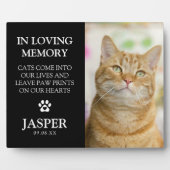 現代の写真＆共感の名言 ペットの喪失を記念するプレート フォトプラーク (正面)