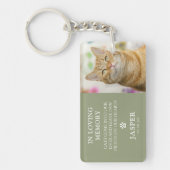 現代の写真＆共感の名言 ペットの喪失を記念する キーホルダー (正面)