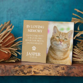 現代の写真＆共感の名言 ペットの喪失を記念する フォトプラーク (側面)