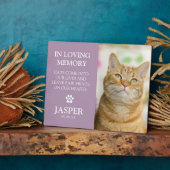 現代の写真＆共感の名言 ペットの死を記念する フォトプラーク (側面)