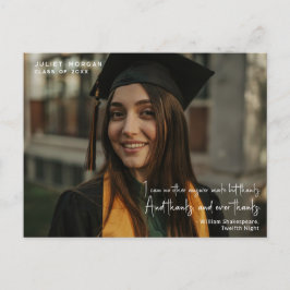現代の写真　卒業　シンプル　感謝の名言 ポストカード