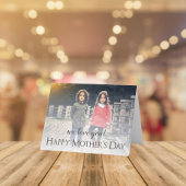 現代の写真 母の日 折りたたみ式グリーティングカード カード