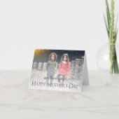 現代の写真 母の日 折りたたみ式グリーティングカード カード (正面)