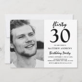 現代の写真 | 誕生日招待状 | どんな年齢でも 招待状 (正面)