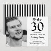 現代の写真 | 誕生日招待状 | どんな年齢でも 招待状 (正面/裏面)