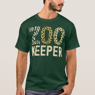 現代の動物園の飼育員 - サファリと動物たち Tシャツ
