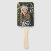 現代の医学部卒業おめでとう写真 ハンドファン (正面)