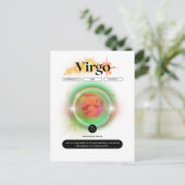 現代の十二星座・乙女座の名言 地のエレメント ポストカード (スタンド正面)