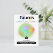 現代の十二星座 牡牛座の名言 地のエレメント ポストカード (スタンド正面)