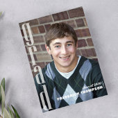 現代の卒業パーティー カスタム フォト 招待状