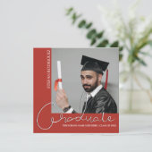 現代の卒業写真カード 案内状 (スタンド正面)