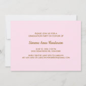 現代の卒業写真コラージュ 面白い卒業パーティー 招待状 (裏面)