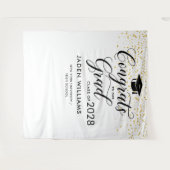 現代の卒業写真撮影用背景 タペストリー (正面(横))