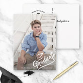 現代の卒業写真 卒業パーティー 感謝 ポストカード