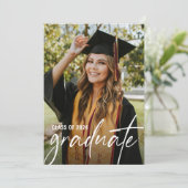 現代の卒業写真 科学学士 招待状 (スタンド正面)